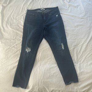 Lauren Conrad Skinny 16 Dark wash - distressed